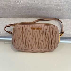 Miu Miu Matelasse leather mini bag